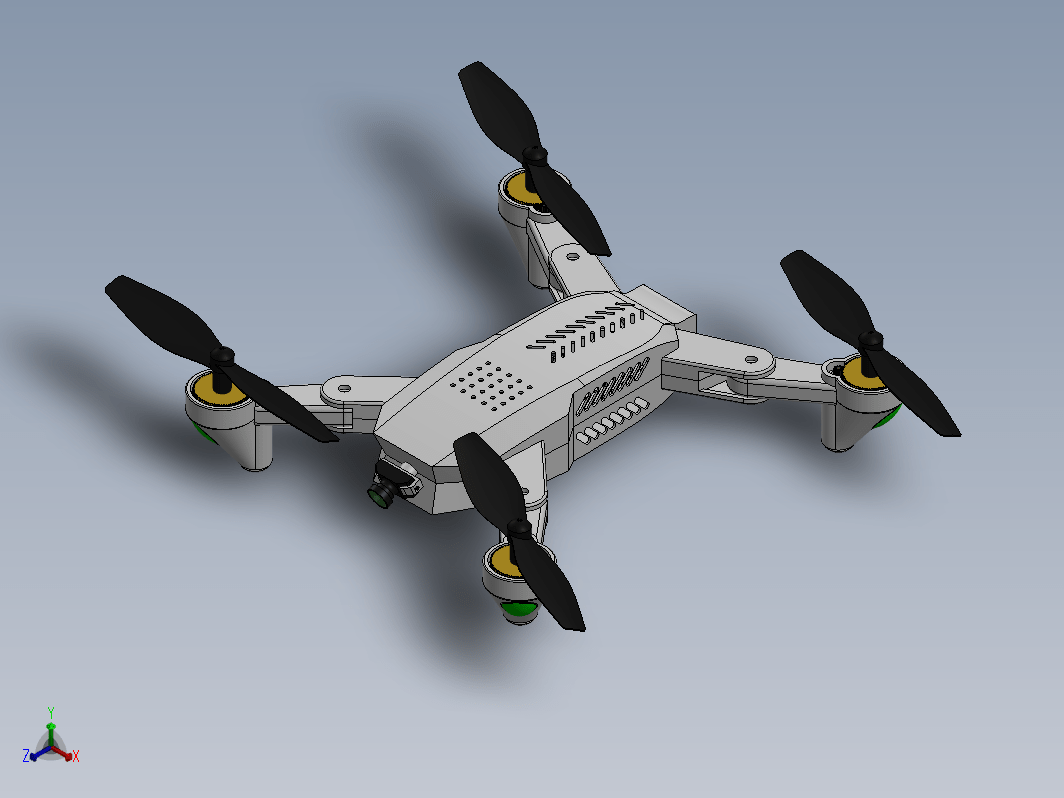 四轴无人机造型 Drone 3D MODELLING