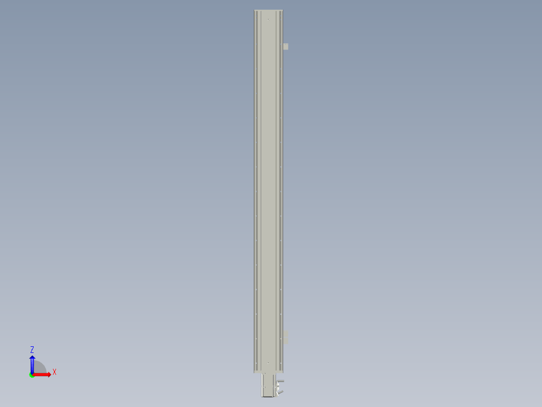 2019 新款120mm宽度双导轨单轴精密直线模组模型.120BS.L1200.400W.3D