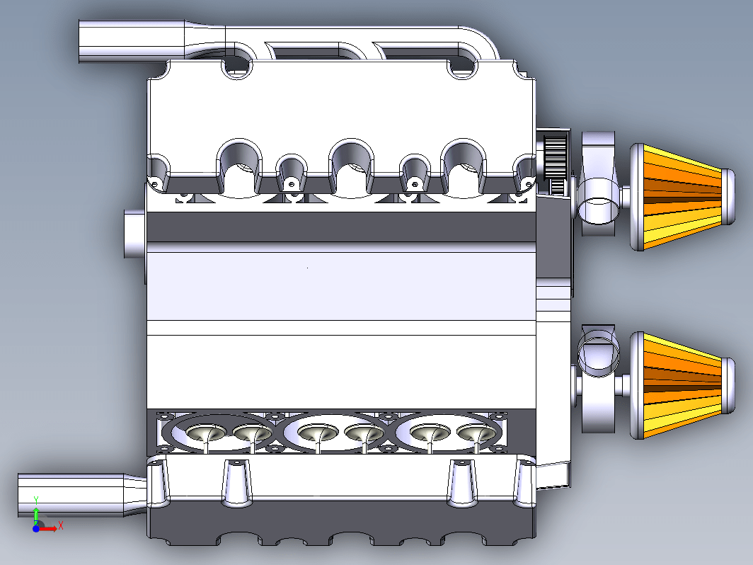 V6 发动机模型