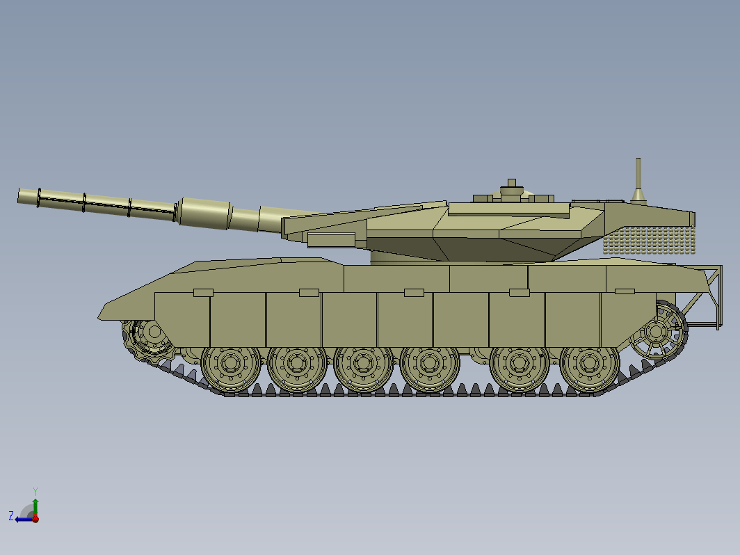 梅卡瓦3主战坦克模型 Merkava 3