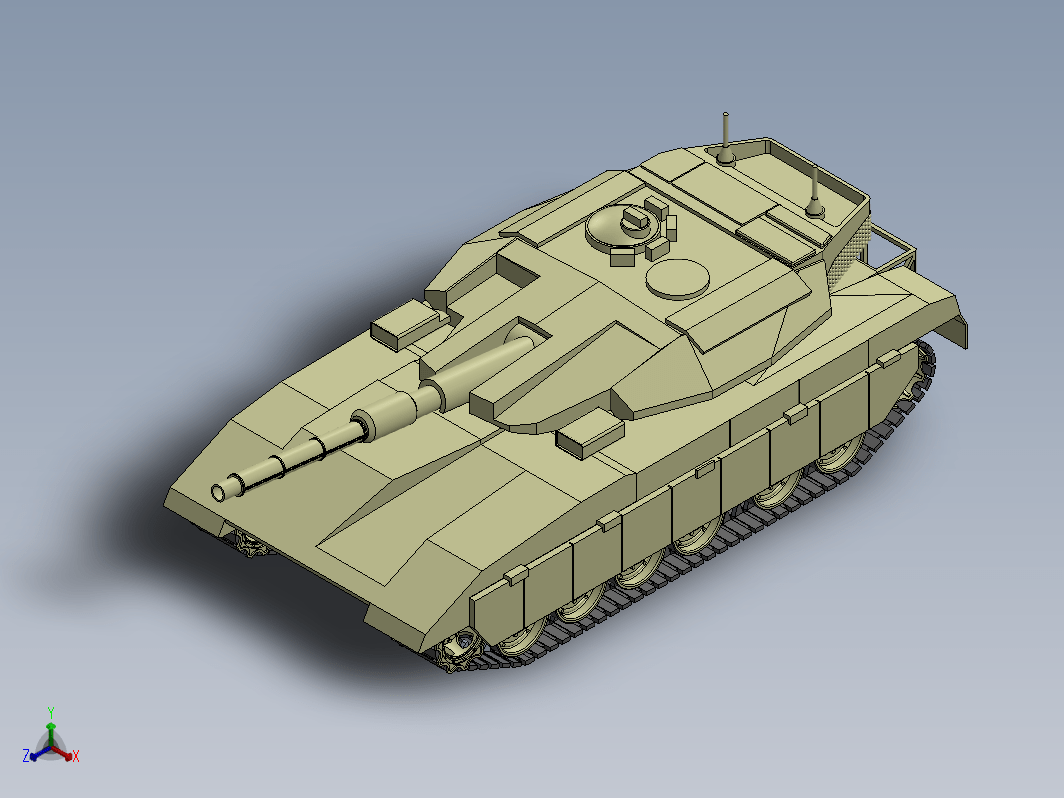 梅卡瓦3主战坦克模型 Merkava 3