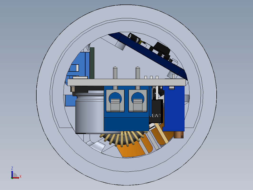 40mm探空电子火箭舱