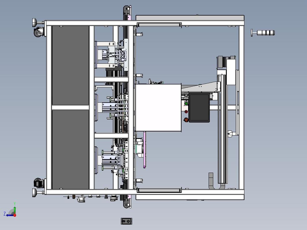 同轴线收料机，不停机上下tray，NG料回收