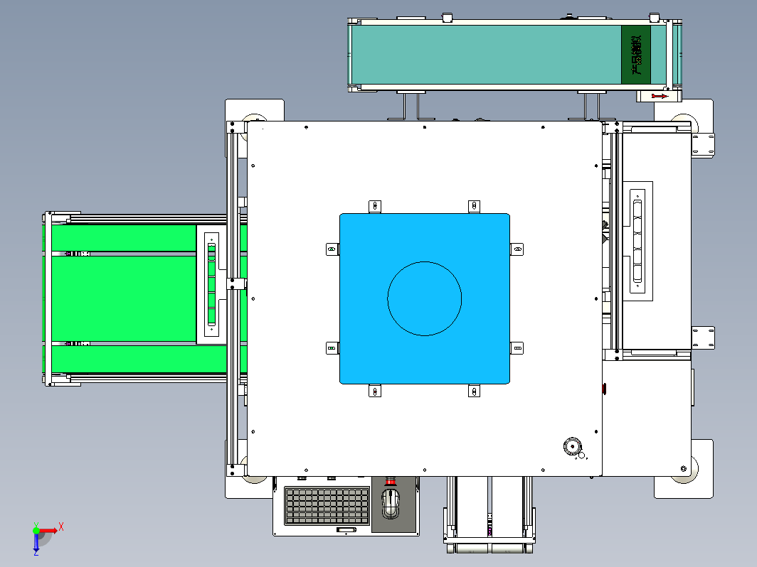 主板，面板等CCD视觉检测设备，人工上料，自动下料，协作机器人搬运