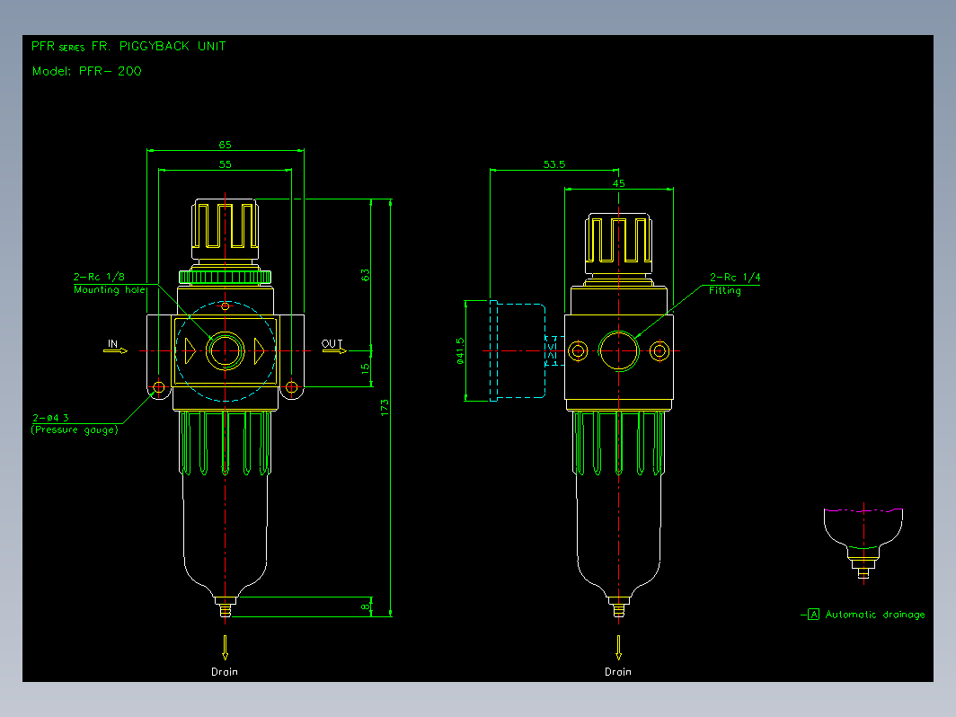 气缸 PFR-200