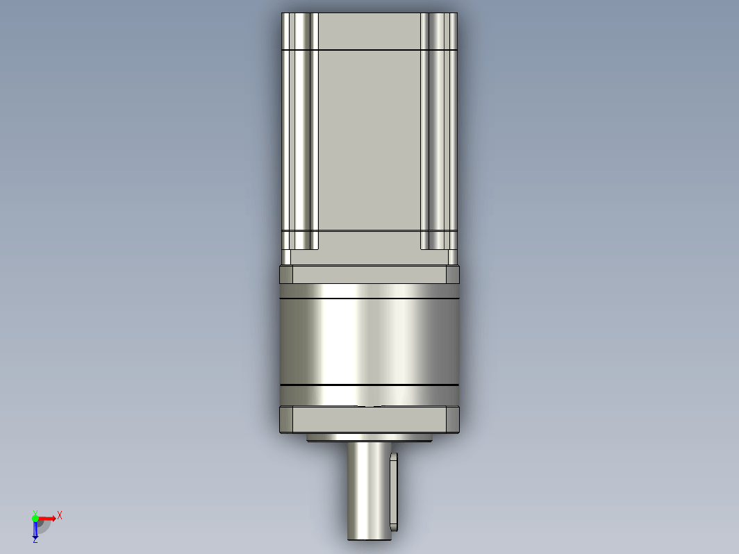 YK57HB80-PG10  57mm两相步进减速机电机（3D）