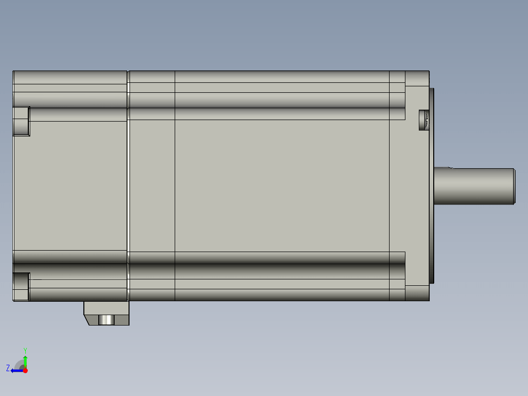 YK86HB118-4432K-01SC  86mm两相步进刹车电机（3D）