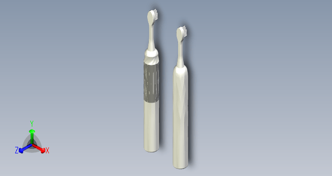 电动牙刷外观建模