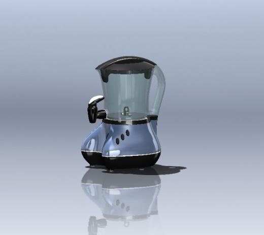 热可可茶壶模型