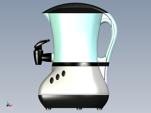 热可可茶壶模型缩略图