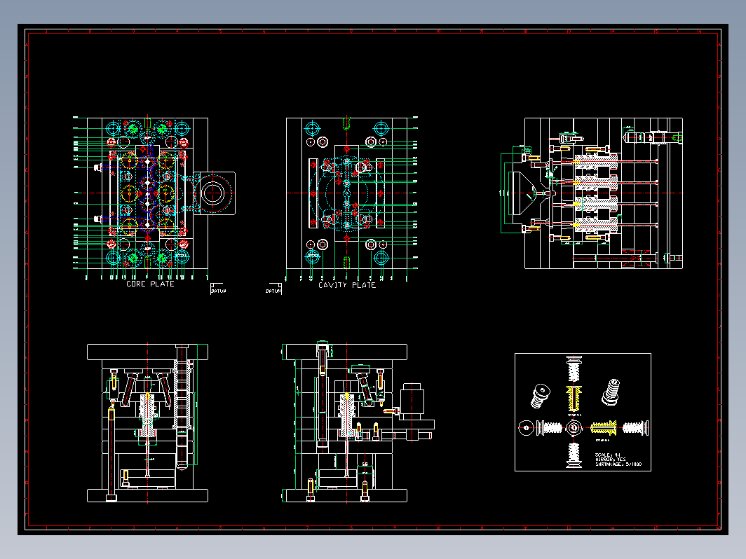 模具设计-外螺纹马达