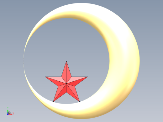轮弯月+小星星缩略图