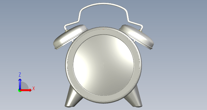 F0372-复古闹钟模型