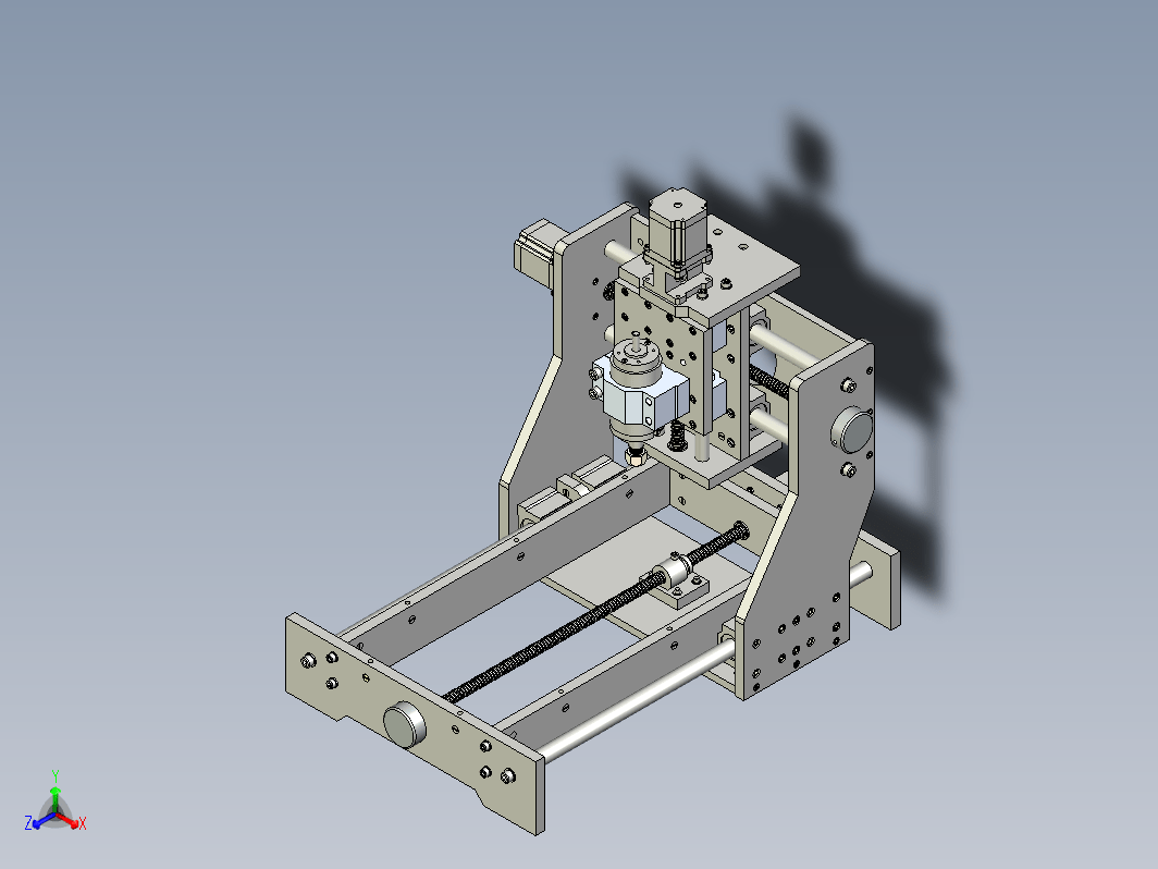 雕刻机总体(STEP)