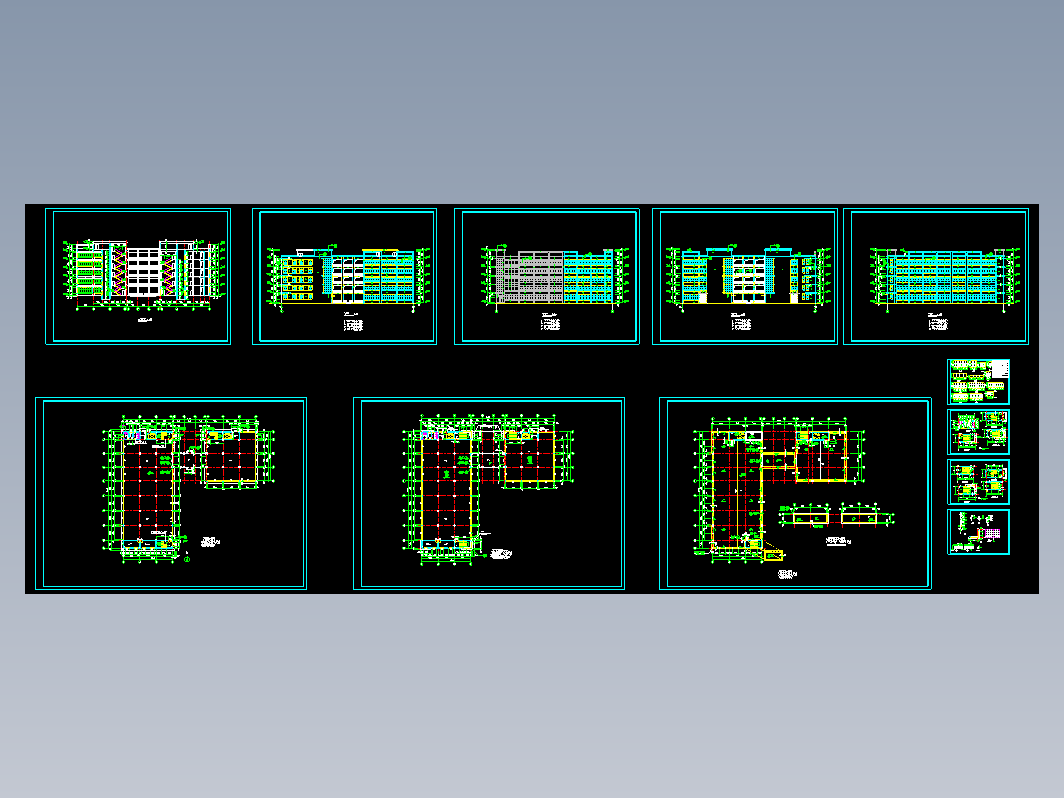 现代厂房全套施工图建施