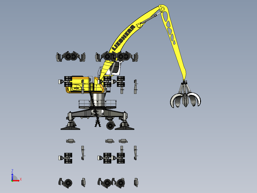 Liebherr LH120 crane轮式挖掘机