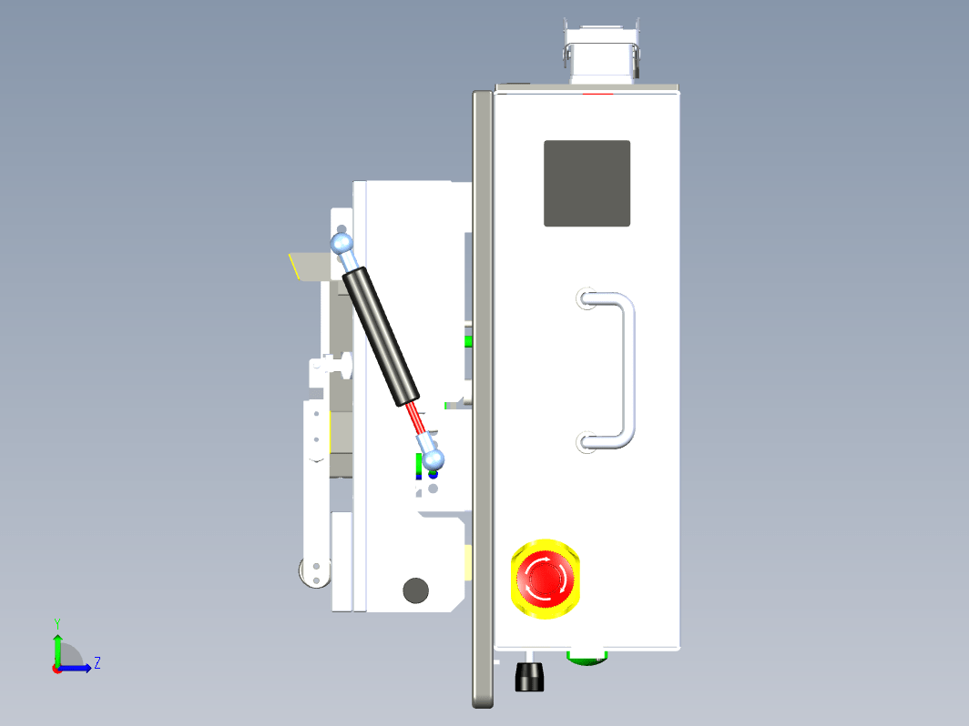 翻盖手动测试夹具三维Step无参