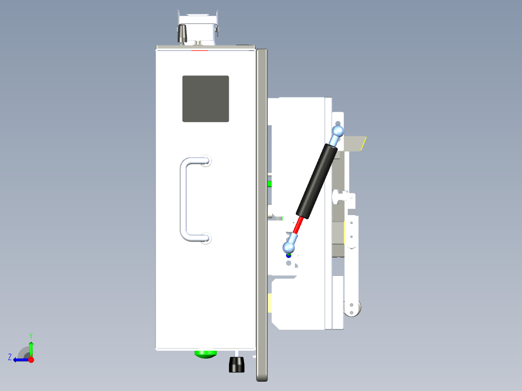 翻盖手动测试夹具三维Step无参