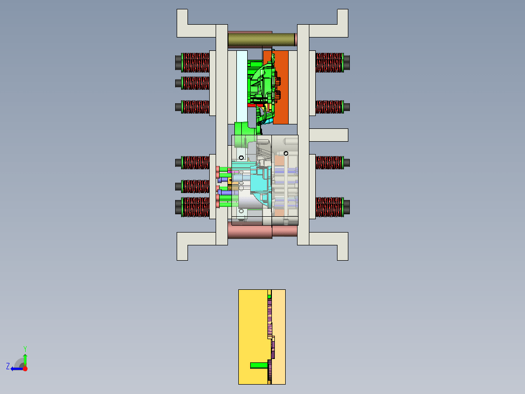 塑料上壳注塑成型模具设计