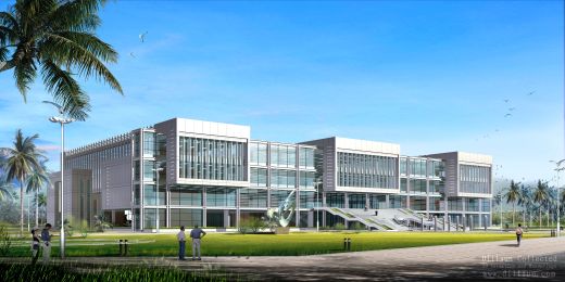 海南图书馆带外观效果图【CAD JPG DOC】缩略图