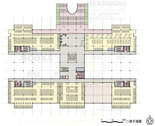 海南图书馆带外观效果图【CAD JPG DOC】缩略图