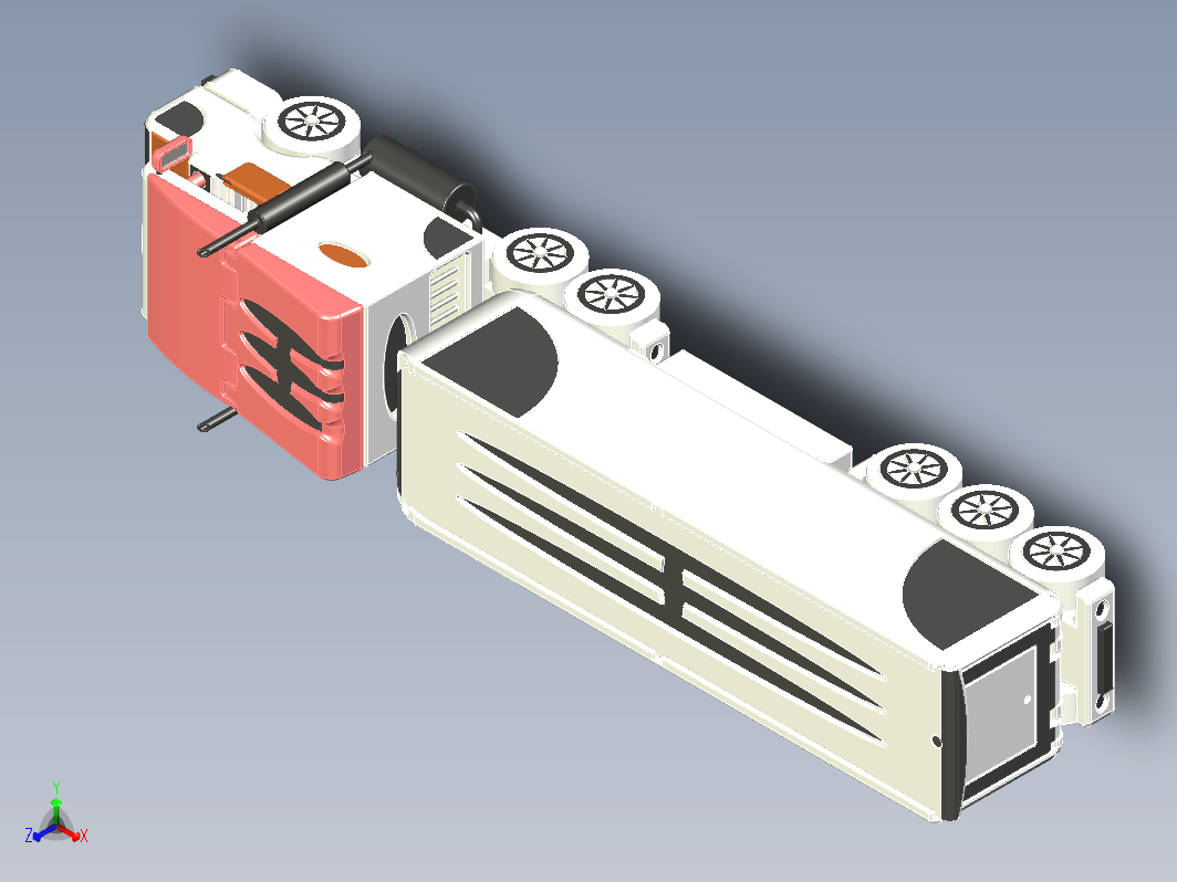 玩具大卡车拖车