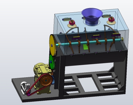 化肥搅拌制肥机三维SW2016带参++CAD+说明