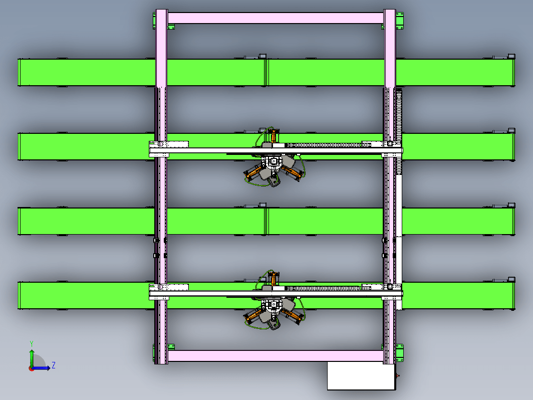 双蜘蛛机械手分拣作业工位