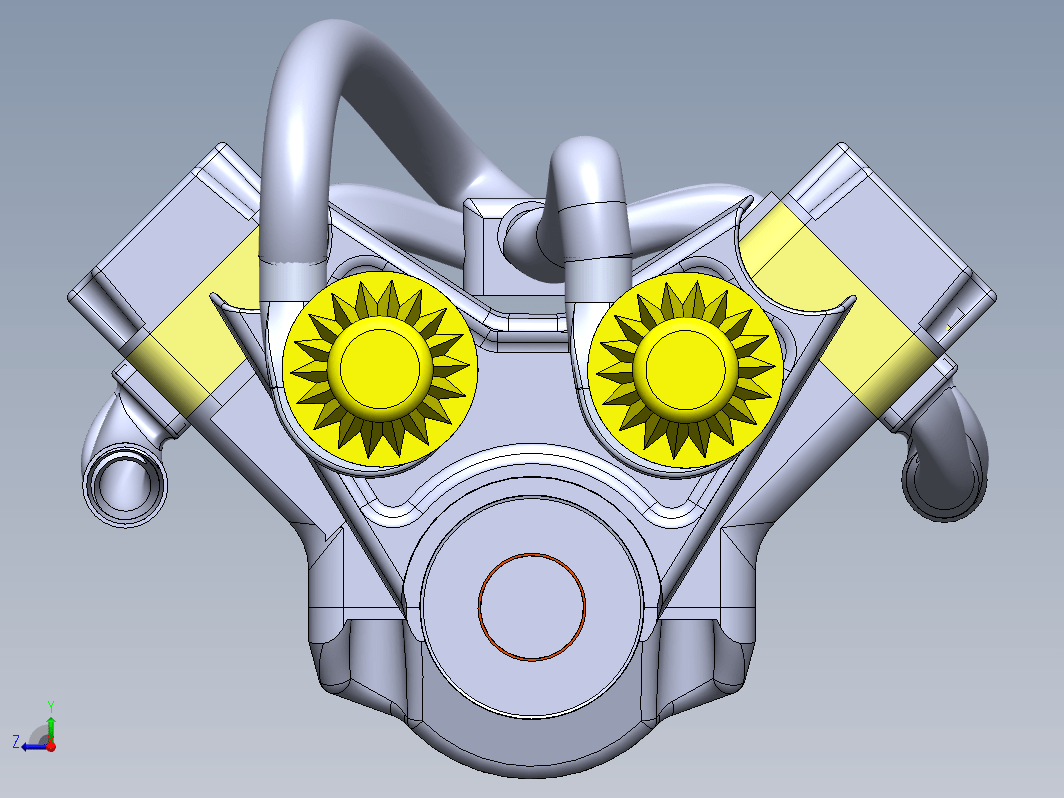 v6六缸发动机简易模型