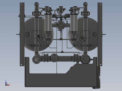 200USG干燥器系统3D数模图纸 Solidworks设计缩略图