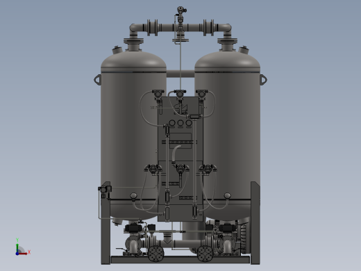 200USG干燥器系统3D数模图纸 Solidworks设计缩略图