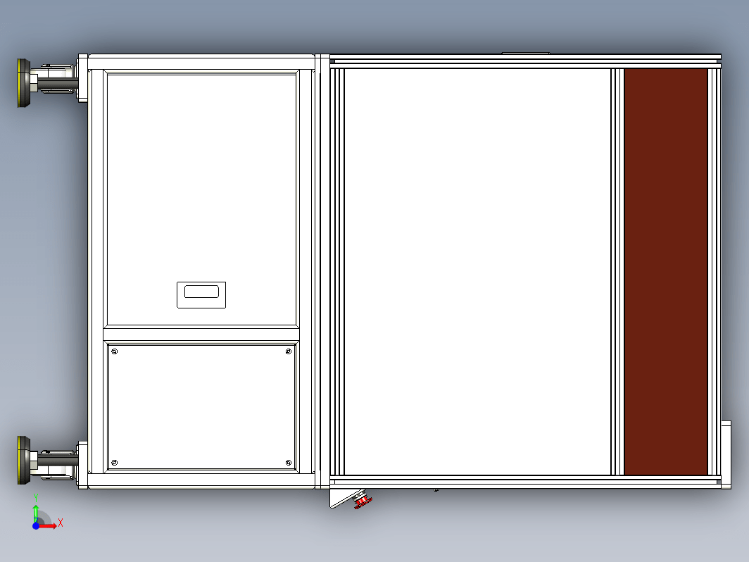 滑台进出载具的镭雕或焊接半自动机