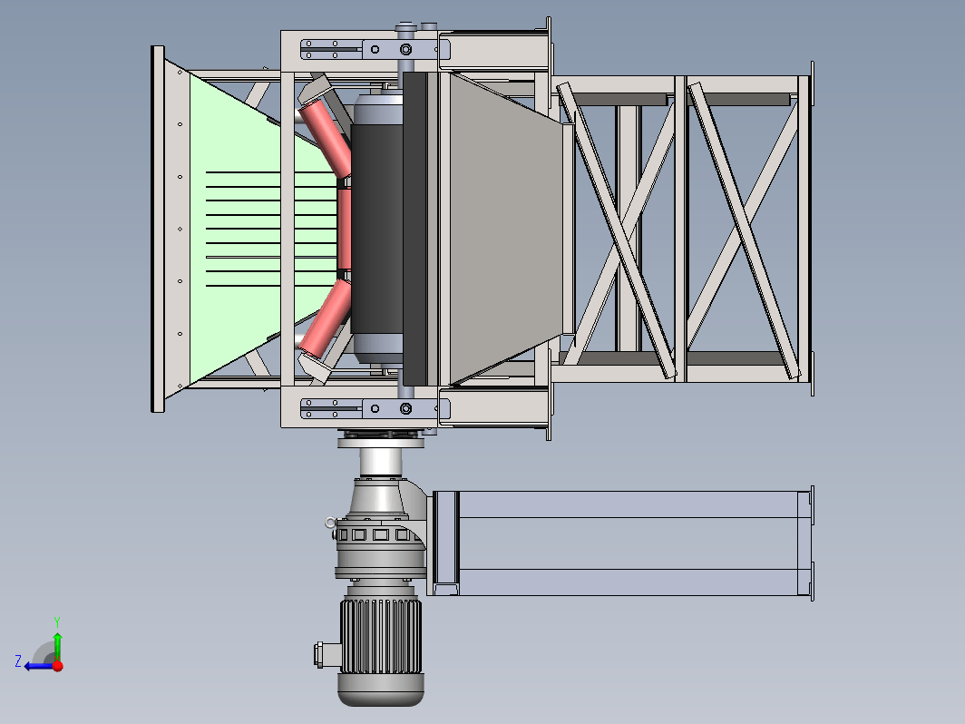 QD80轻型固定式带输送机三维SW2010带参+CAD+说明书