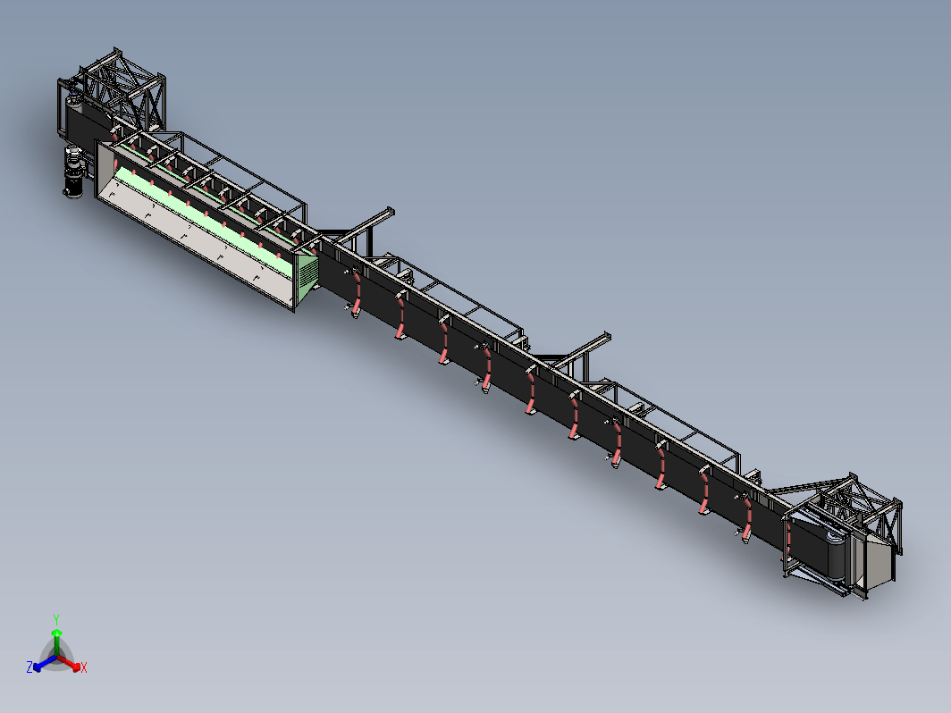 QD80轻型固定式带输送机三维SW2010带参+CAD+说明书