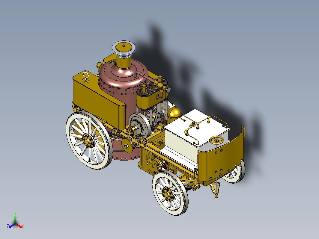 ca1908蒸汽消防玩具车