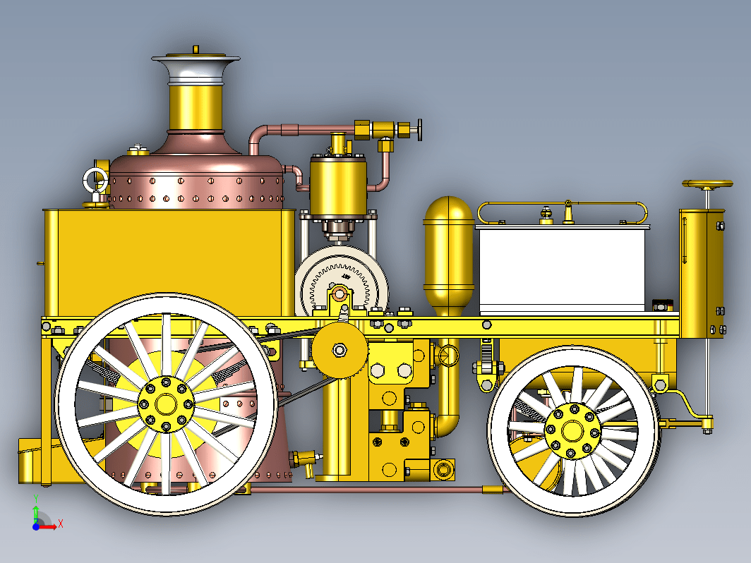 ca1908蒸汽消防玩具车