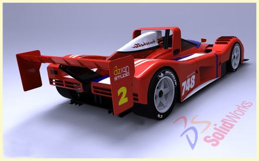 经典法拉利赛车3D模型图缩略图