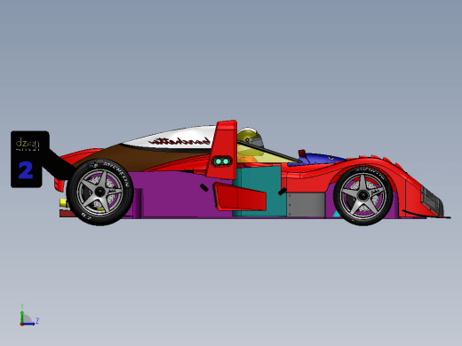 经典法拉利赛车3D模型图缩略图
