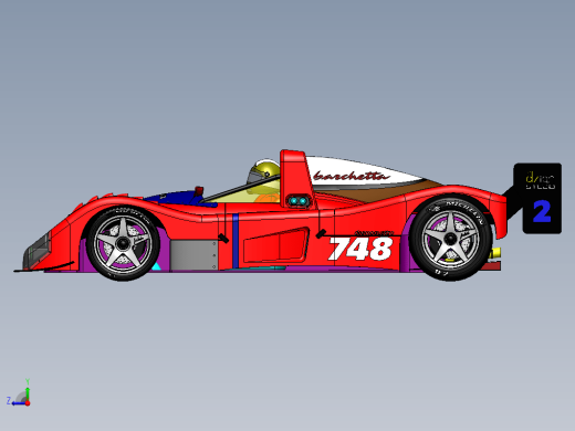 经典法拉利赛车3D模型图缩略图