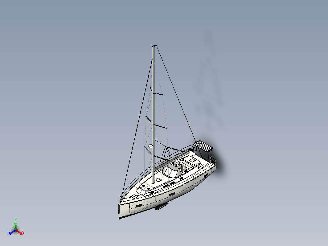 12.5米帆船 12.5m sailboat