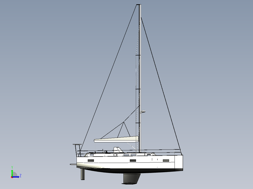 12.5米帆船 12.5m sailboat