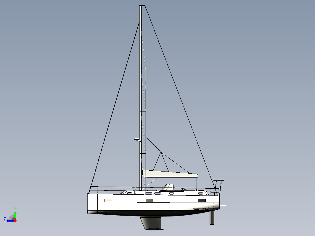 12.5米帆船 12.5m sailboat