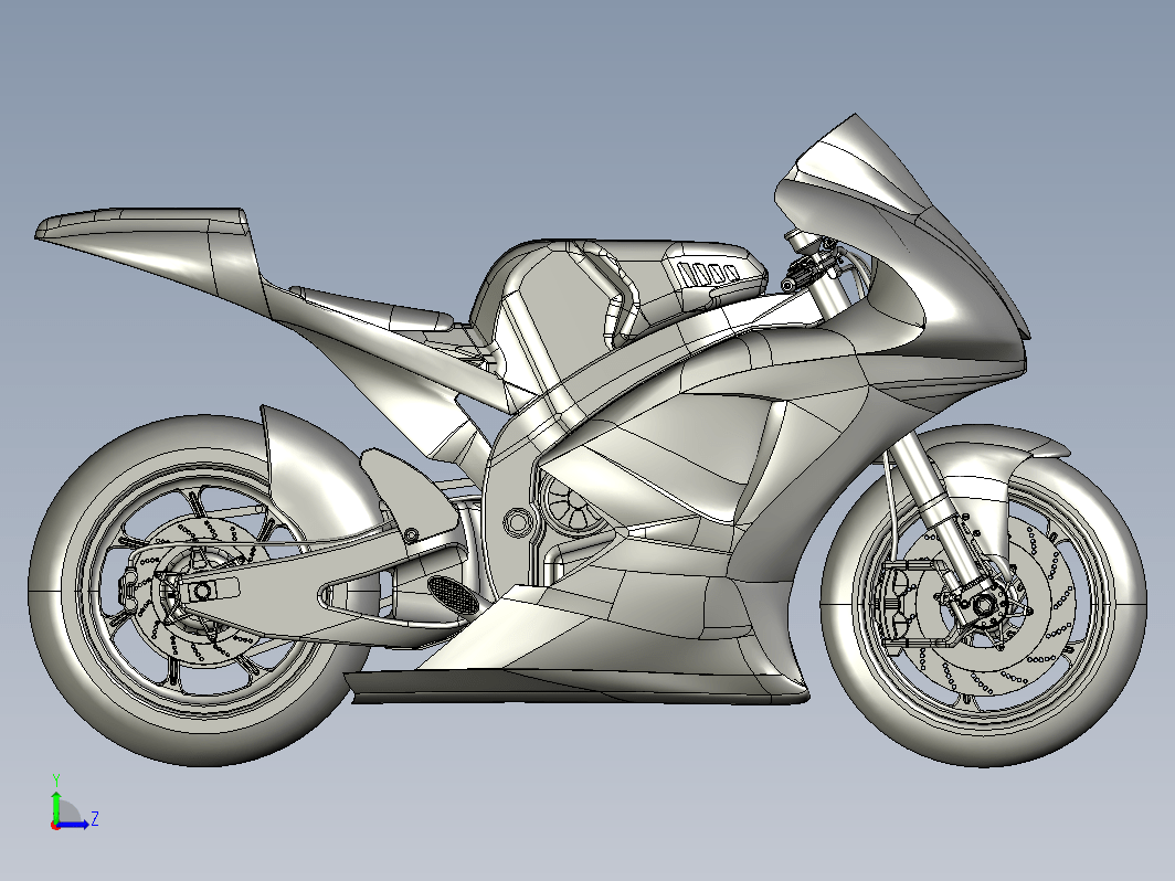 Yamaha YZF-M1摩托车造型