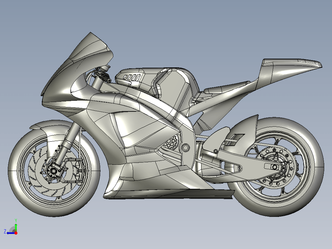 Yamaha YZF-M1摩托车造型