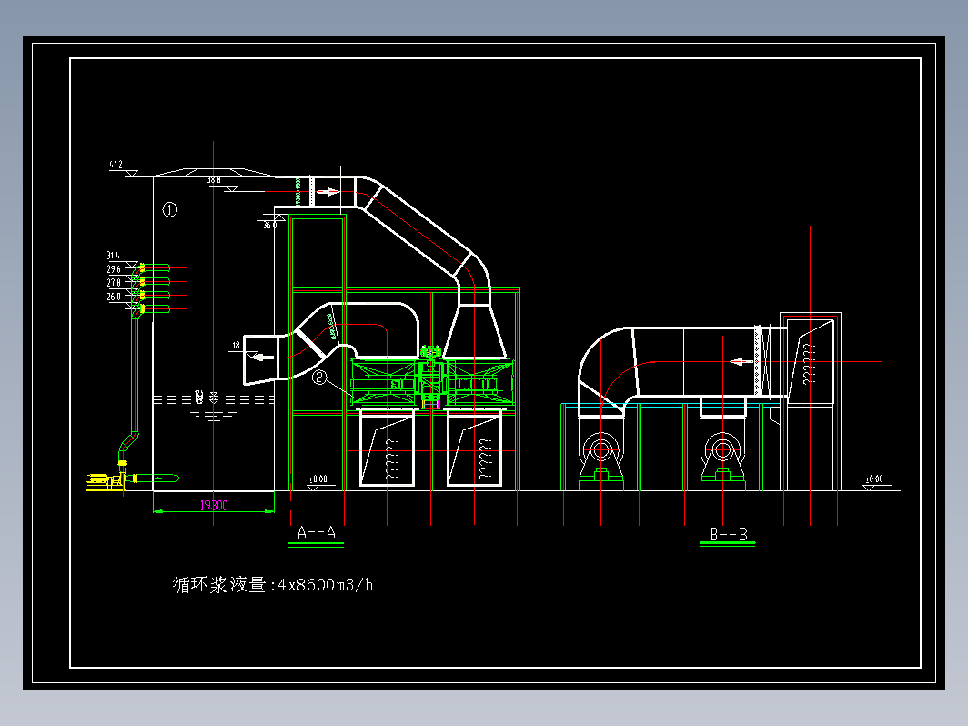 1000MW脱硫塔