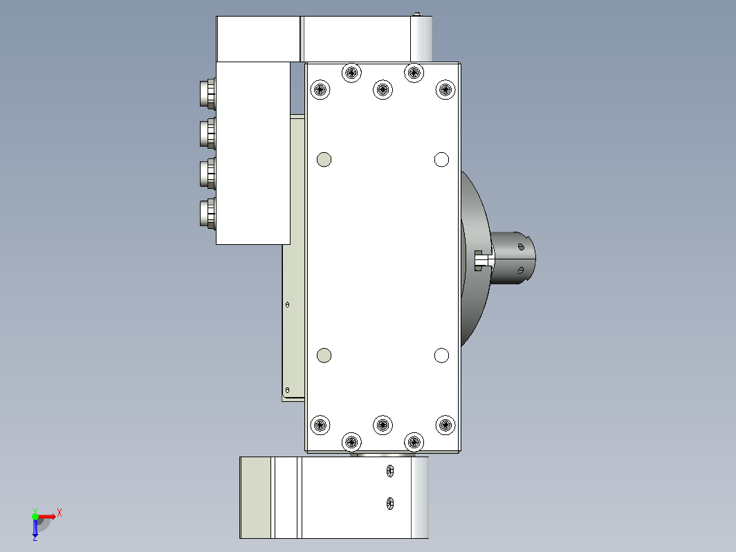 第五轴结构 5th axis trunnion cnc