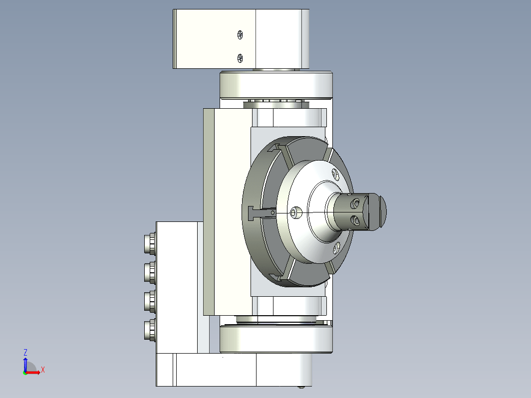 第五轴结构 5th axis trunnion cnc