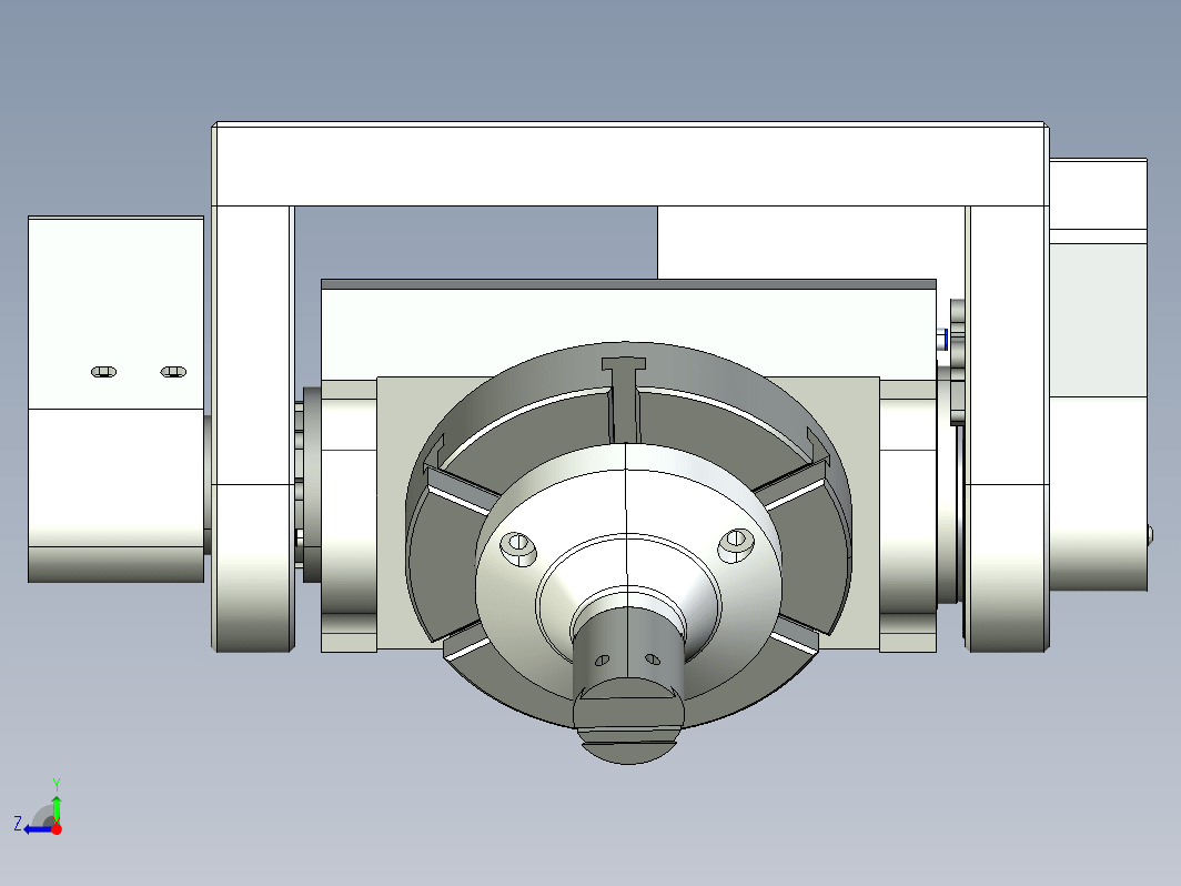 第五轴结构 5th axis trunnion cnc