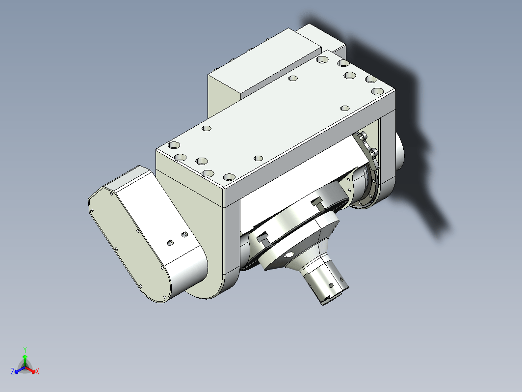 第五轴结构 5th axis trunnion cnc