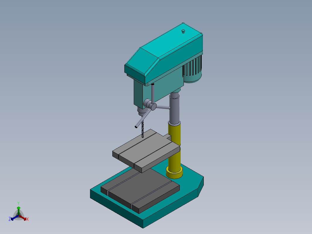 台式钻床模型